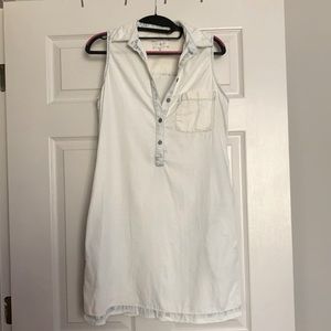 Lou & Grey sleeveless dress - white wash chambray